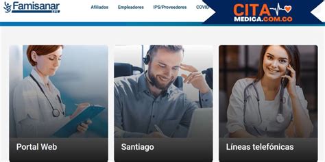 cita virtual famisanar|Canales virtuales para citas médicas y más